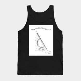 Architectural Engineer Patent - Graduation Office Art - White Tank Top